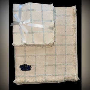 Vintage 5 Piece Set 45 Inch Tablecloth 4 Napkins Beige A Progress Creation New